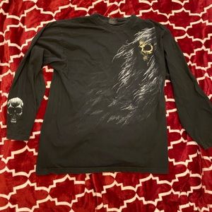 Long Sleeve Black Grim Reaper Shirt